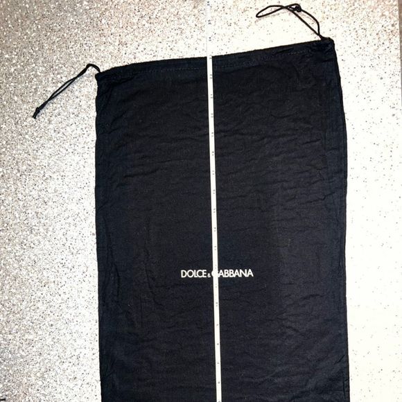 Dolce & Gabbana ~ Dust Cover ~ Dust Bag ~ Black W/ White Logo - Picture 3 of 5